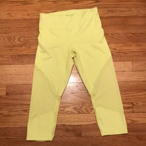 Athleta Mesh Workout Capri Leggings